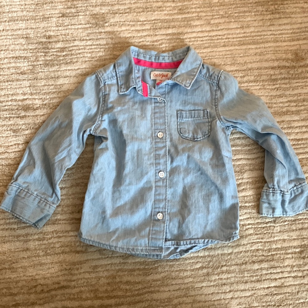 Precious denim button down